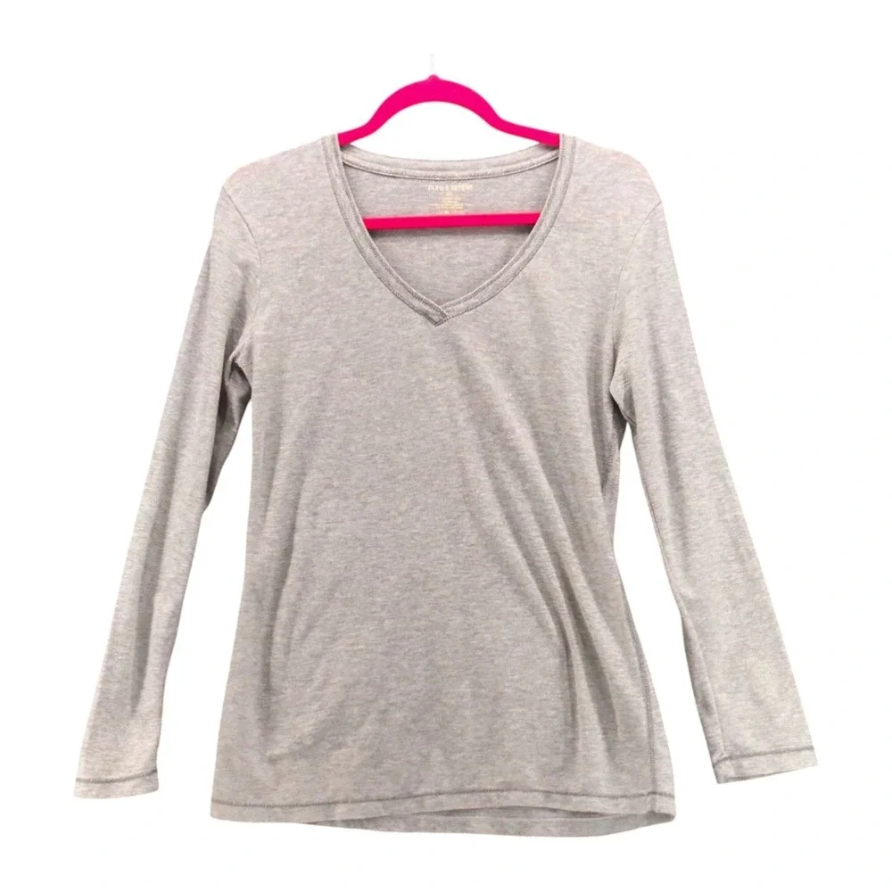 Pure & Simple Clothing V-Neck Tee‎ Gray Large